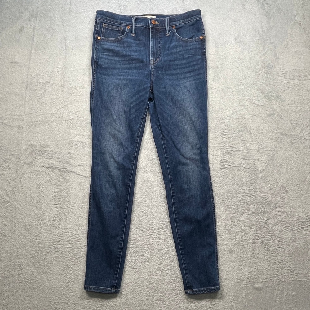 Madewell 10 High-Rise Skinny Jeans Womens 29 Dark Wash Blue Stretch Denim
